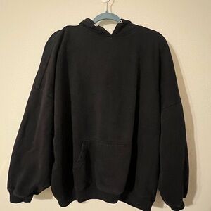 Boohoo Oversized Black Hoodie